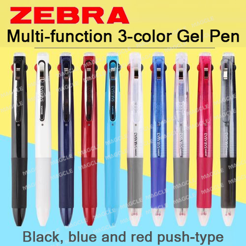 Zebra Pen Sarasa - Zebra Sarasa Multifunktions-Gelstift J3J2 3-in-1 farbige