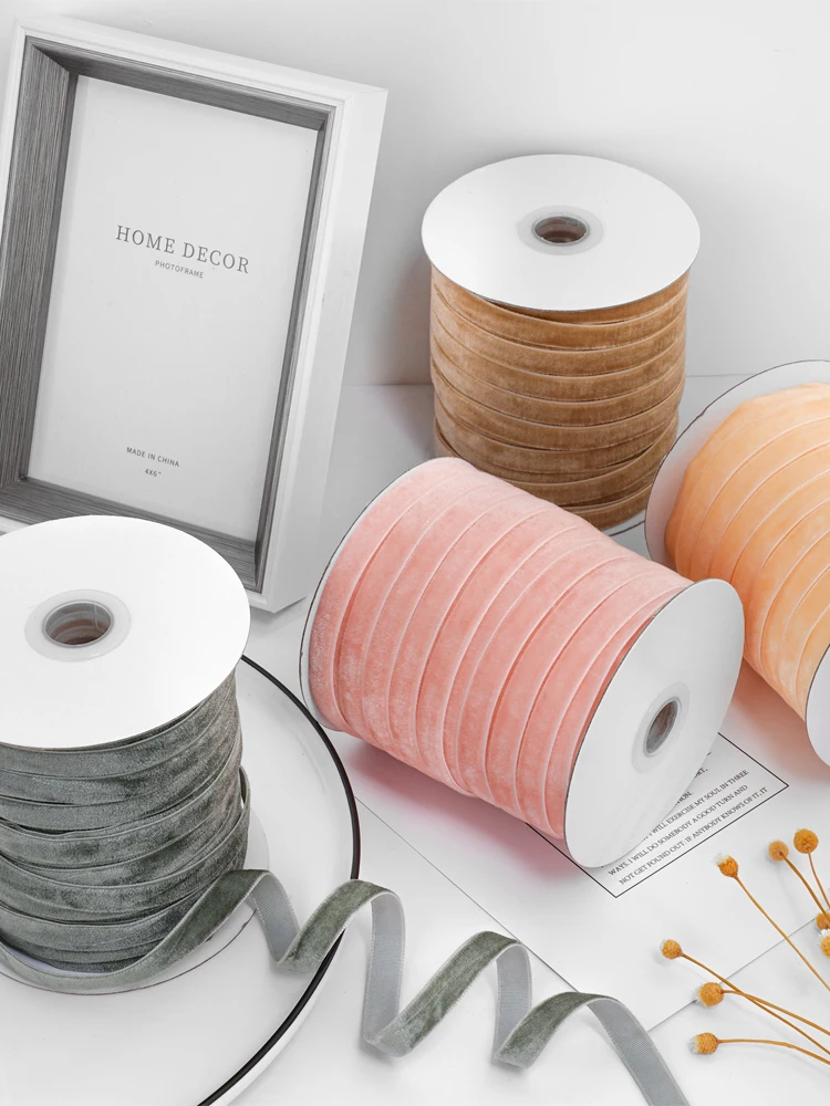 Velvet Ribbon Roll - 50Yards Samtband 3/8 