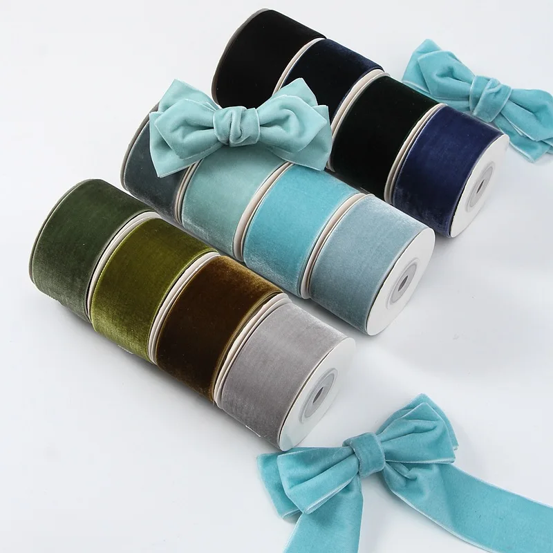 Velvet Ribbon Roll - Klassisches 5 Yards 6 mm-38 mm