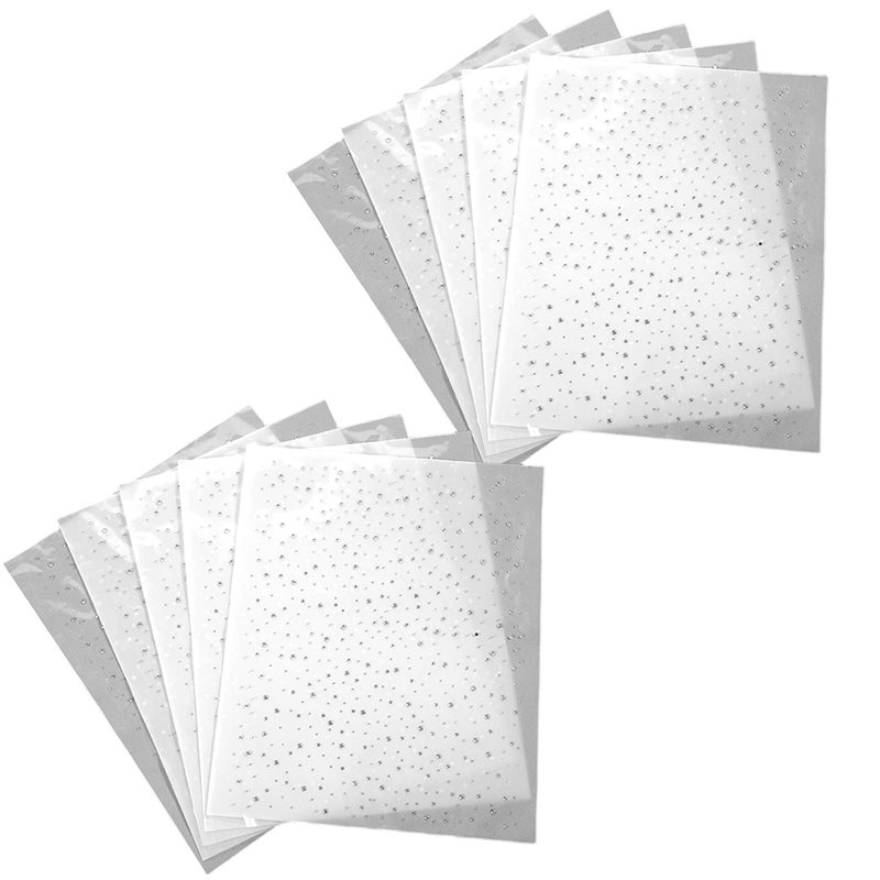 Hotfix Rhinestone Sheet - Trendige Kristall-Transfers Glitzer Hotfix Strasssteine, Flache