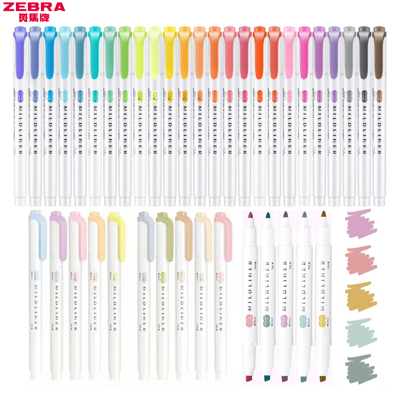 Zebra Pen Sarasa - 1/3 Stück ZEBRA MILDLINER WKT7 Textmarker,