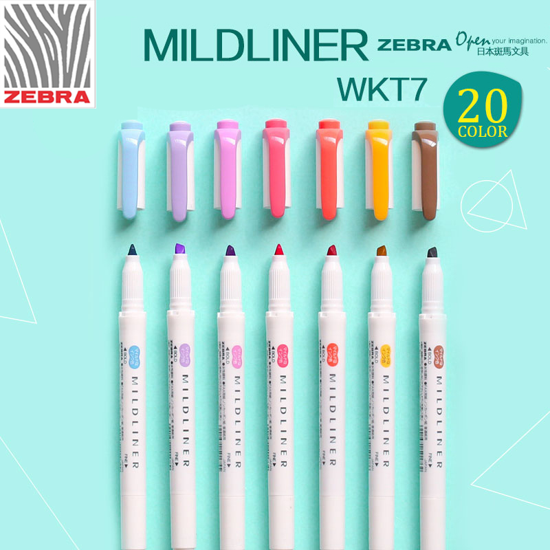 Zebra Pen Mildliner - Japan ZEBRA WKT7 Neue Mildliner Doppel