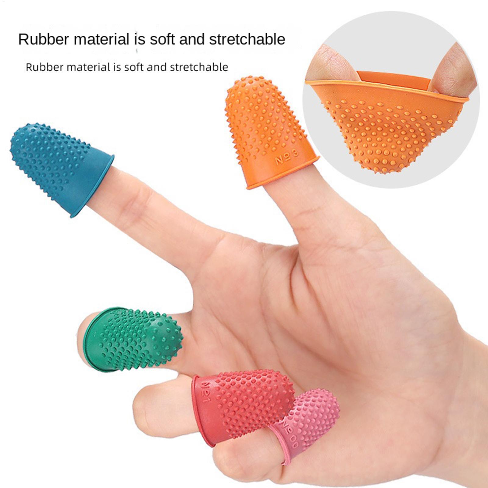 Embroidery Craft - Fingergriffe aus Gummi, wiederverwendbare Schutzvorrichtungen, 5-teilige