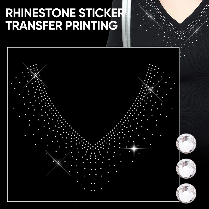 Glitter Vinyl Roll - QIAO 1/2/4/6 Stück V-Ausschnitt Glitzer Hotfix
