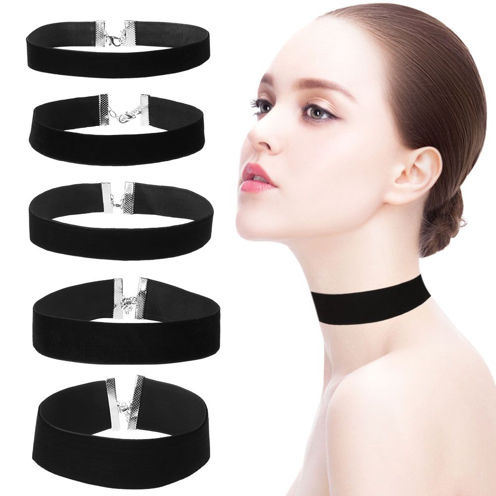Velvet Ribbon Roll - 1pc klassische Vintage Samt Halsreif elegante