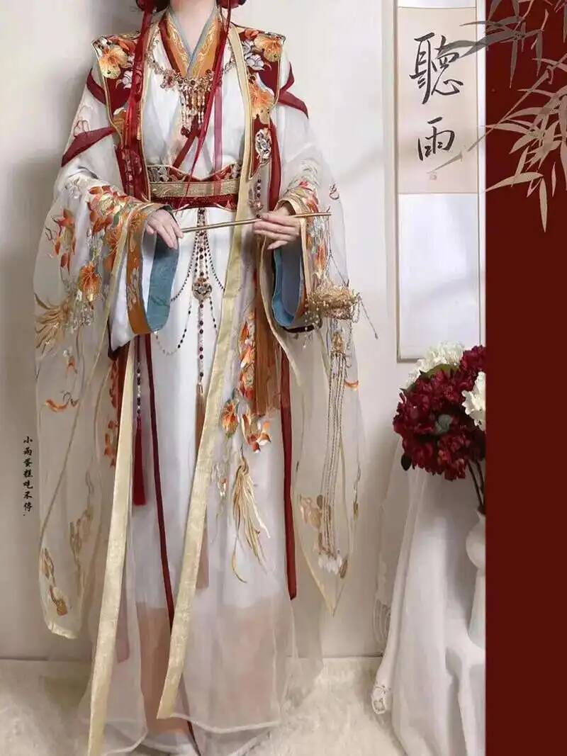 Embroidery Craft - Ming-Dynastie Hanfu Stickerei schwere Handwerk Qi