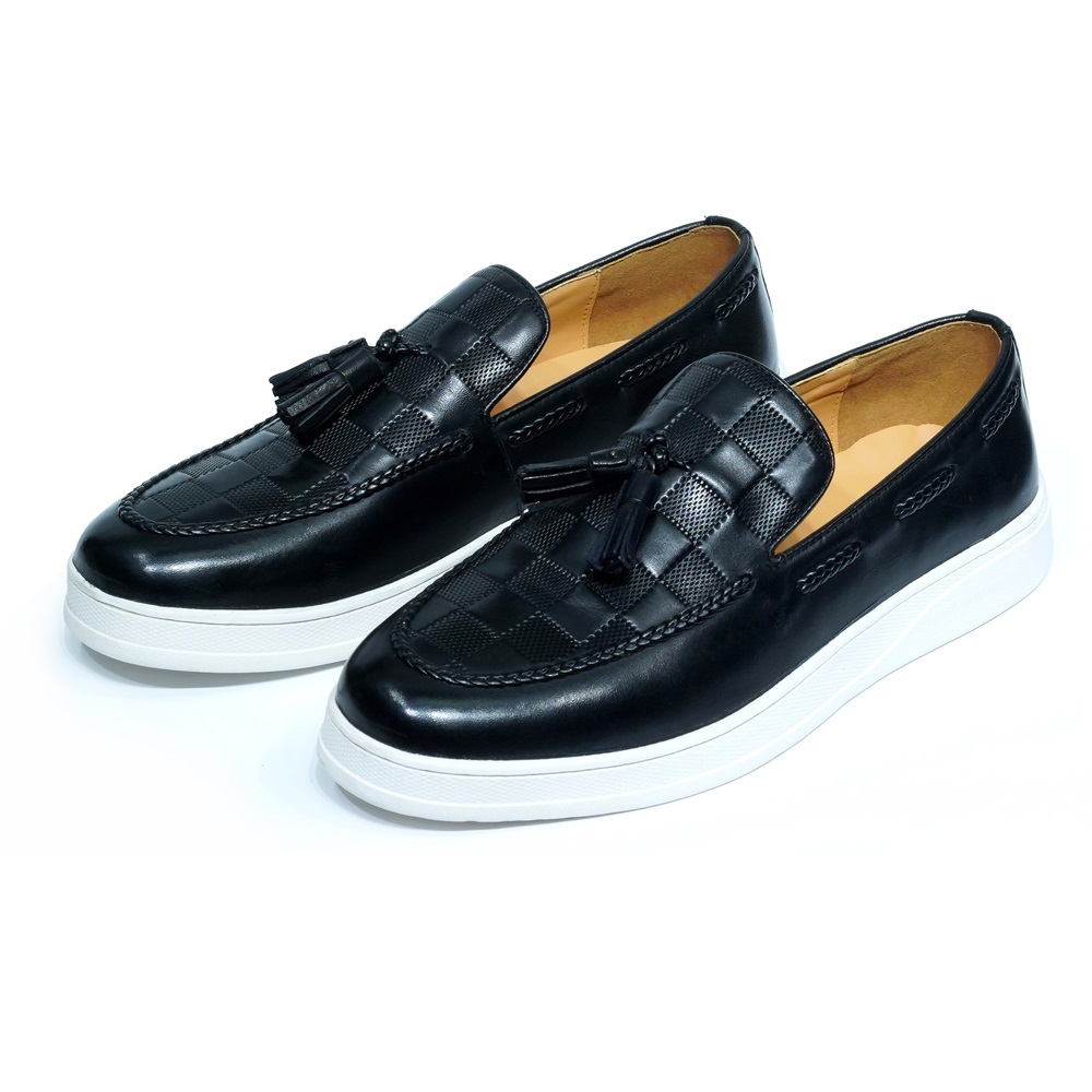 Luxus Herren Quaste Loafer Sch – Tassel Fringe Trim Bewertung und Preis