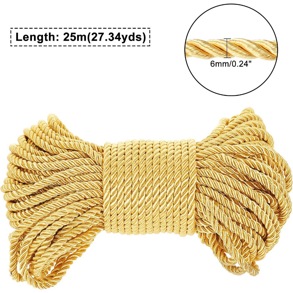 6mm Golds chnur 27 Yards Twist – Cord Trim Twisted Bewertung und Preis