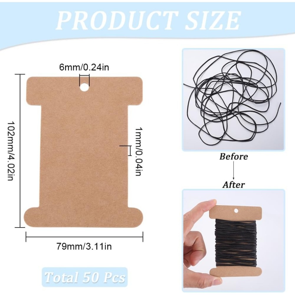 50 Stück Kartonspule, flacher  – Organza Ribbon Spool Bewertung und Preis