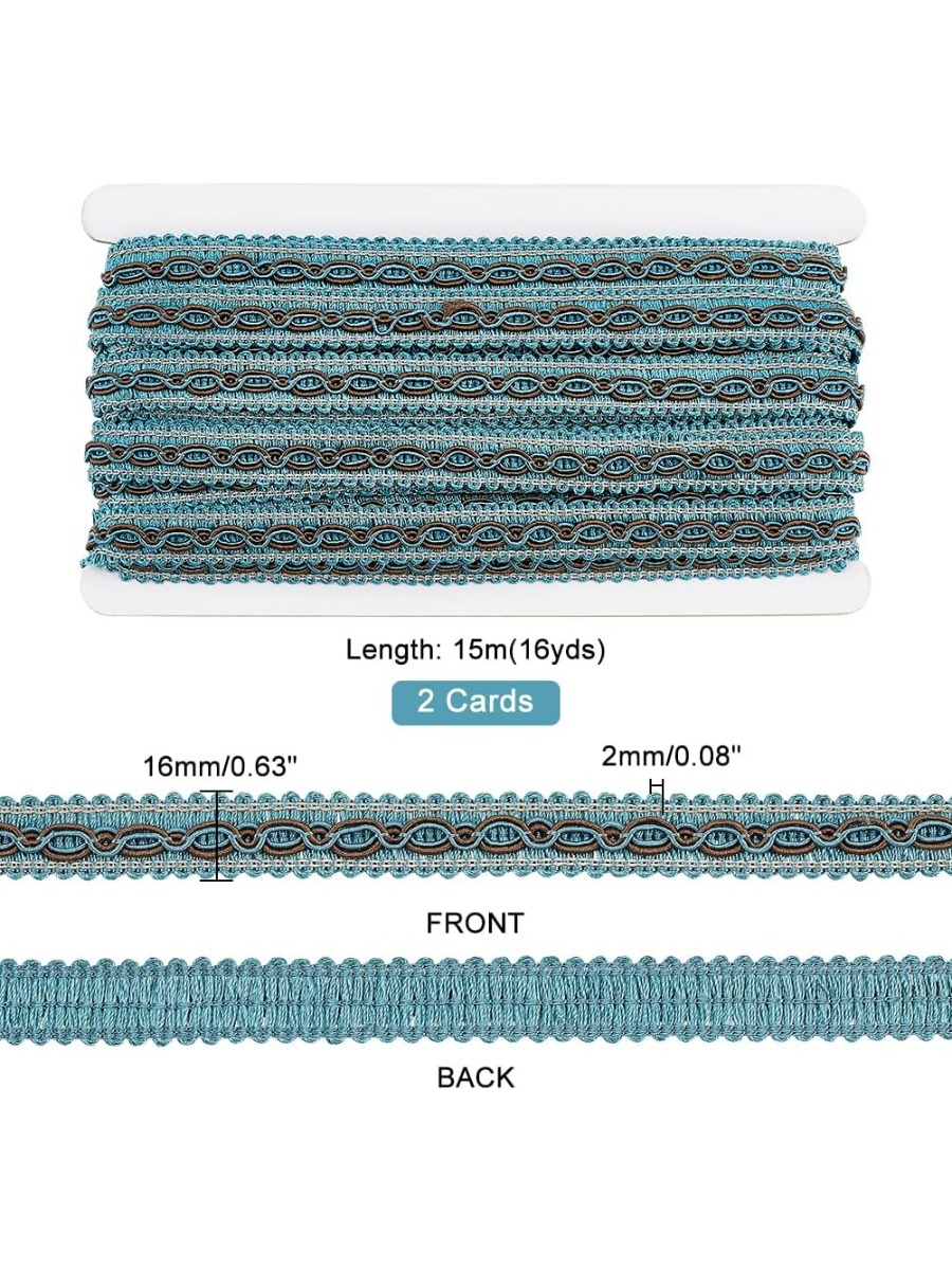 32 Yards blaues Zopfband zum N – Fringe Ribbon Sewing Bewertung und Preis