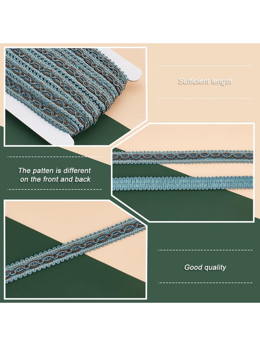 32 Yards blaues Zopfband zum N – Fringe Ribbon Sewing Bewertung und Preis