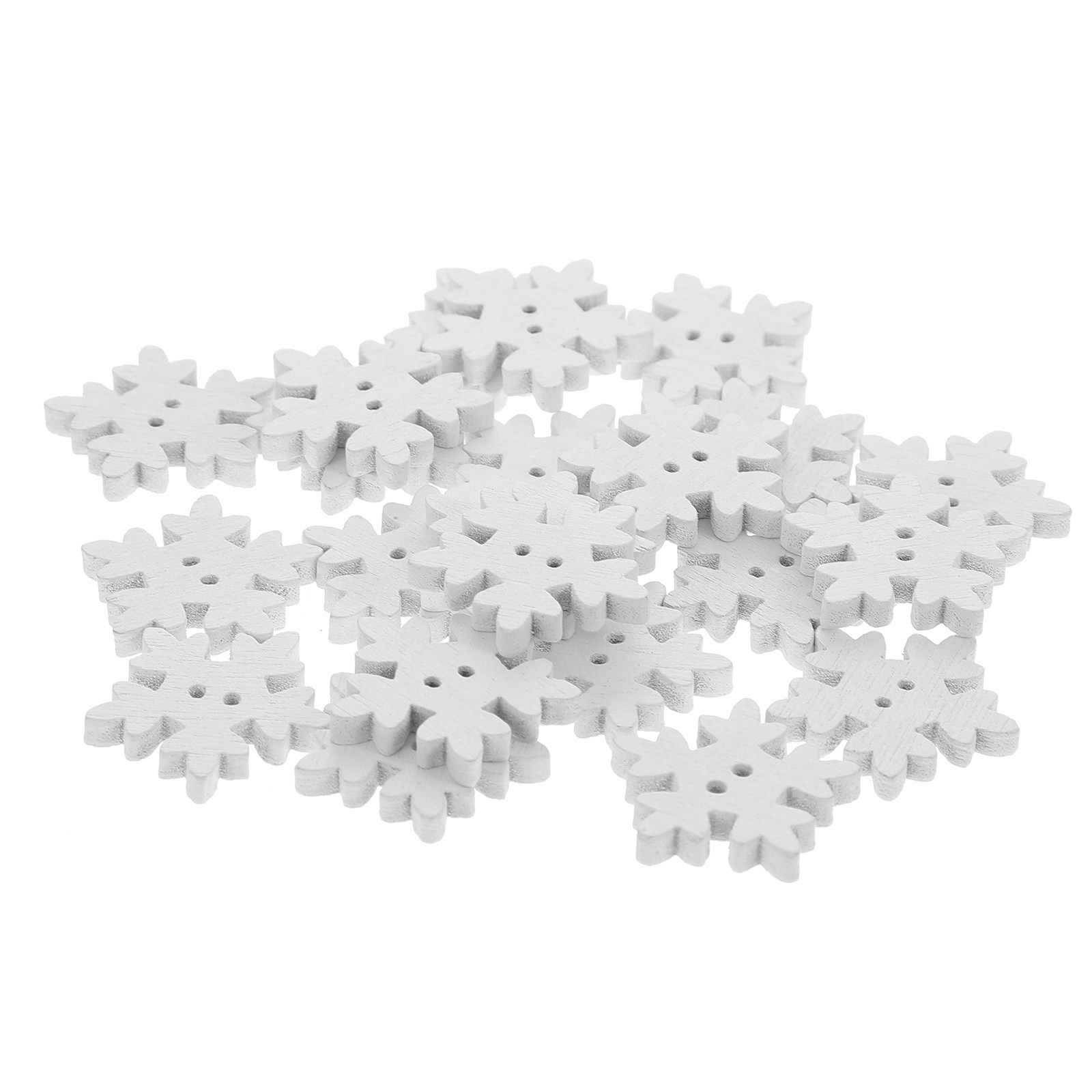 50 Stück Schneeflocken-Knöpfe  – Christmas Craft Embellishment Bewertung und Preis