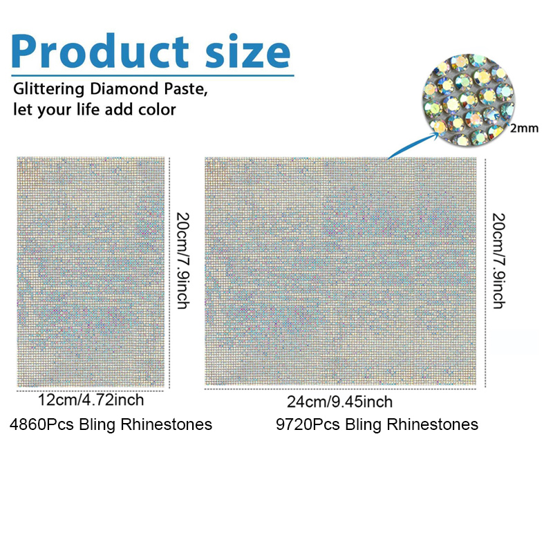 9720/4860 Stück Bling Strass B – Hotfix Rhinestone Sheet Bewertung und Preis