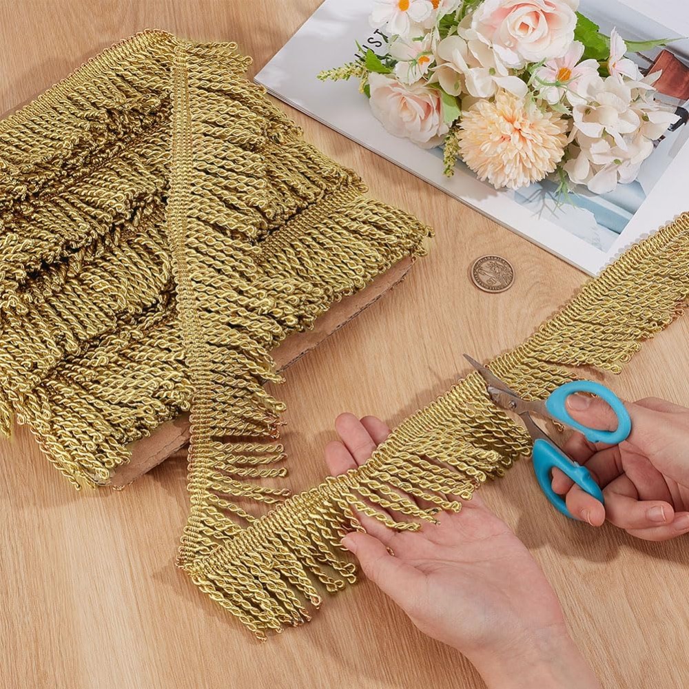 12 Yards x 2,2 Zoll Fransenbes – Tassel Fringe Trim Bewertung und Preis