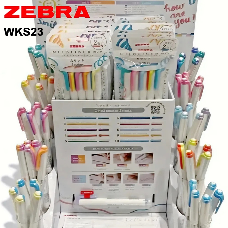 Zebra Zweifarbiger Textmarker  – Zebra Pen Mildliner Bewertung und Preis