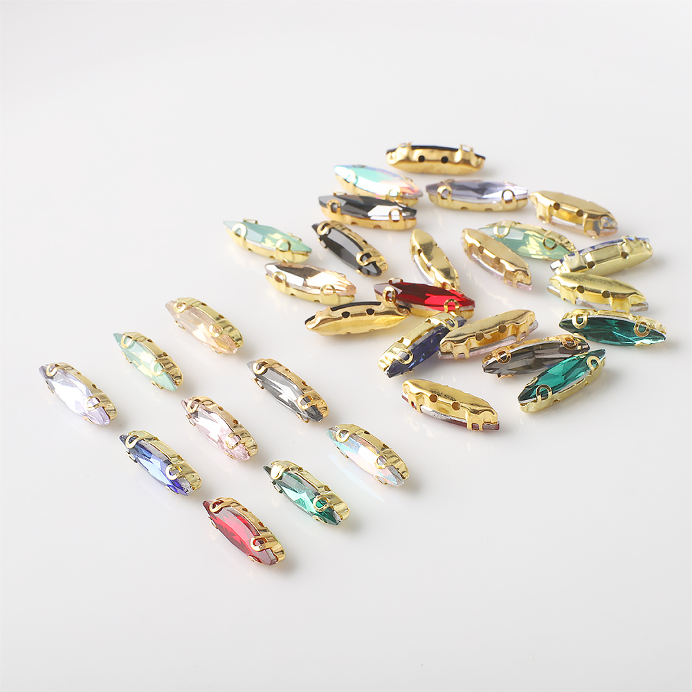 20 Stück 4x15mm Pferdeaugen-Kr – Sew On Rhinestone Bewertung und Preis