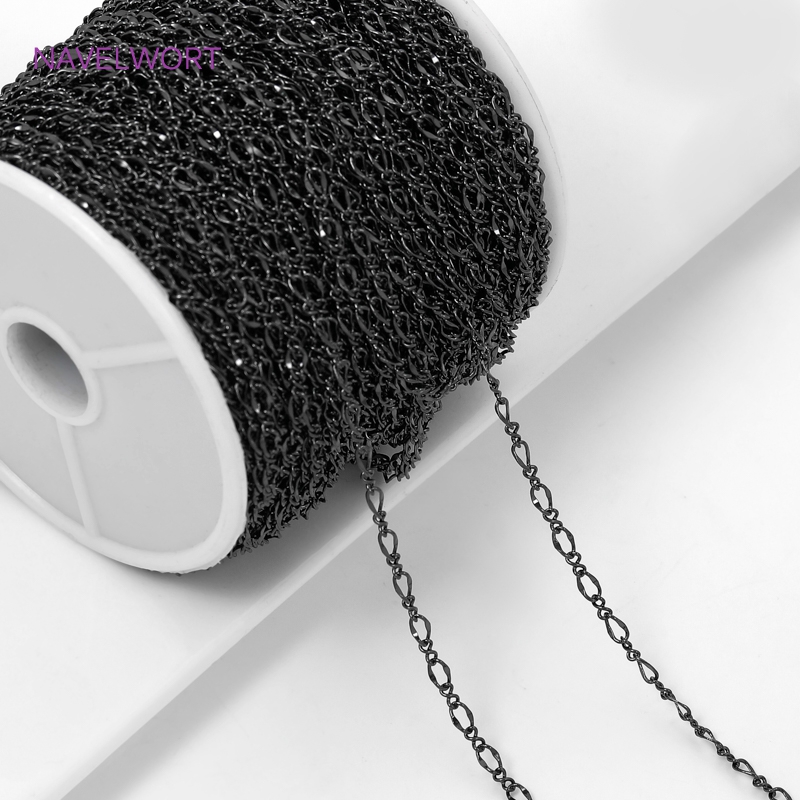 Schwarze ovale dünne Ketten fü – Embroidery Craft Bewertung und Preis