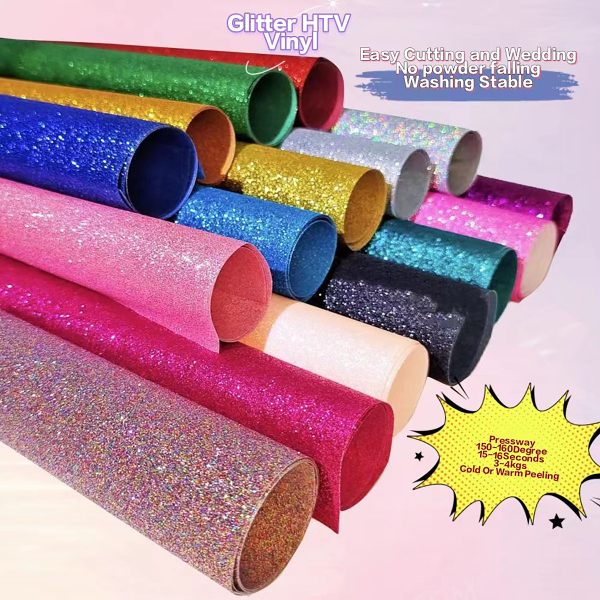 CHEONET HTV – Glitzer-Transfer – Glitter Vinyl Roll Bewertung und Preis