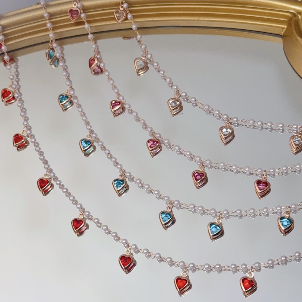 0,5 Meter/1 Meter Rosa Kristal – Pearl Trim Chain Bewertung und Preis