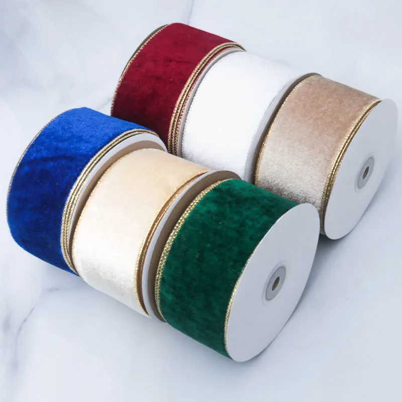 50 mm verdrahtetes, wendbares  – Velvet Ribbon Roll Bewertung und Preis