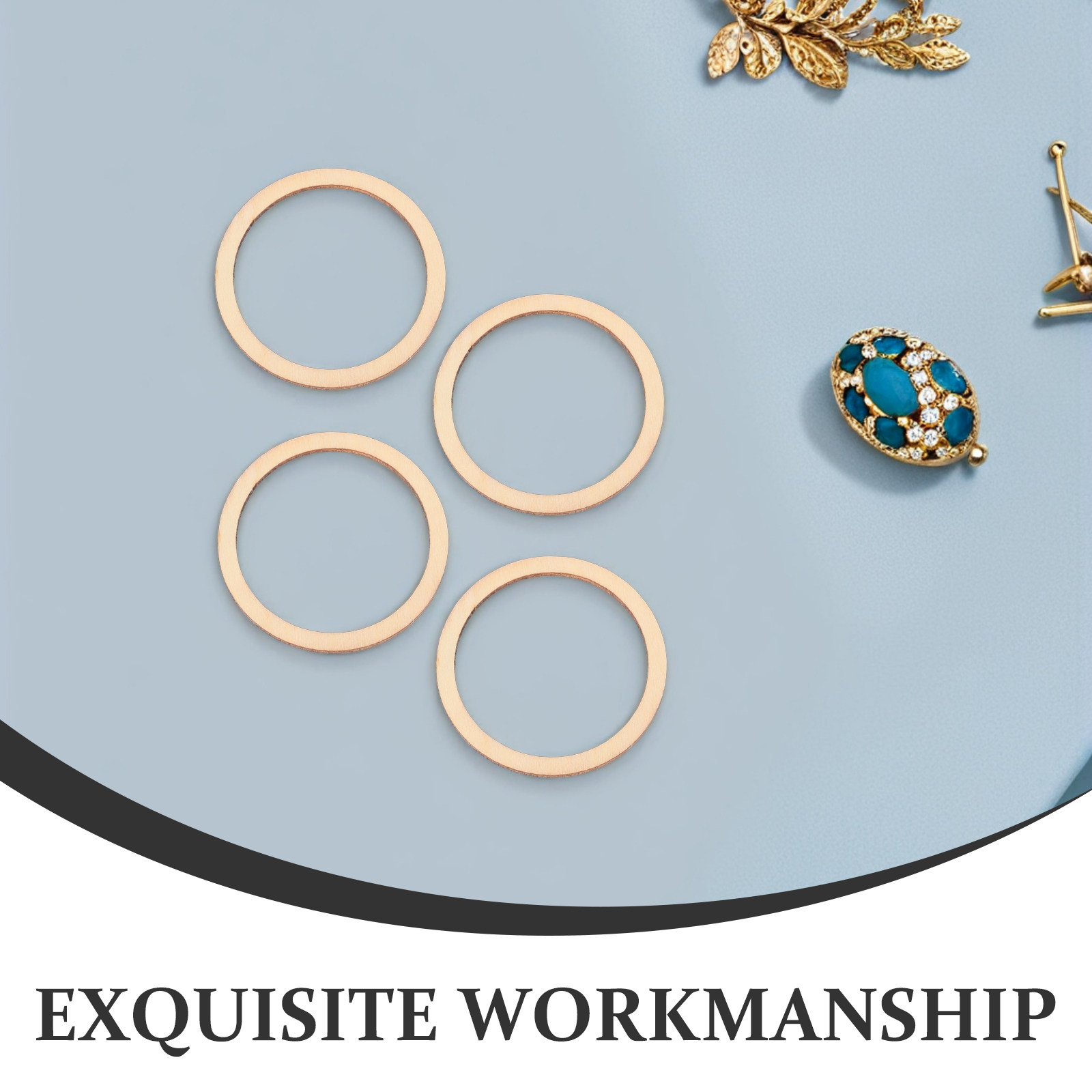 50 Stück Holzkreis-Verzierunge – Christmas Craft Embellishment Bewertung und Preis