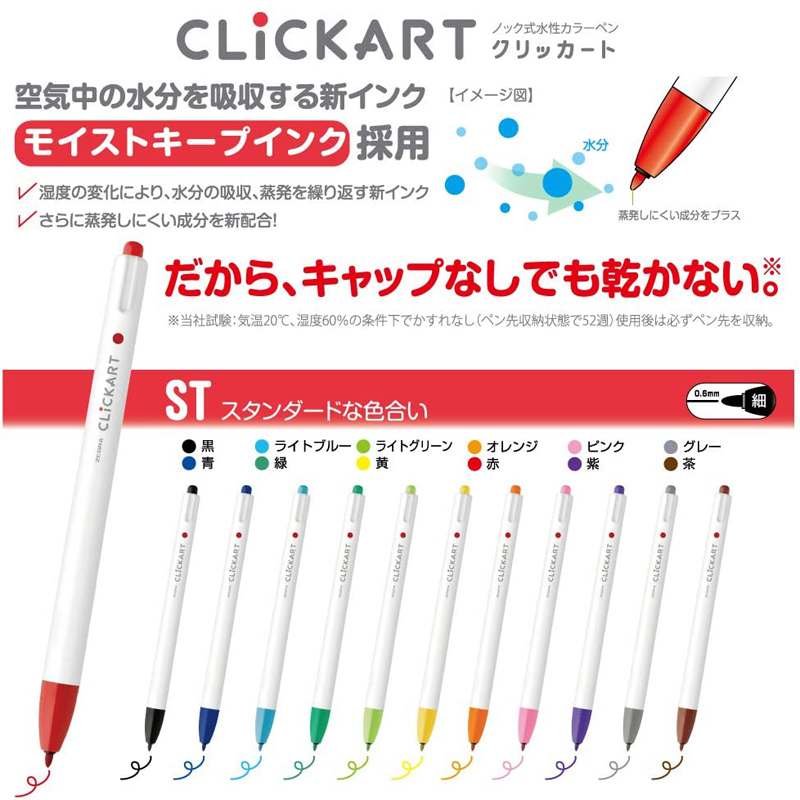 6/12/36/48 Farben ZEBRA Clicka – Zebra Pen Sarasa Bewertung und Preis