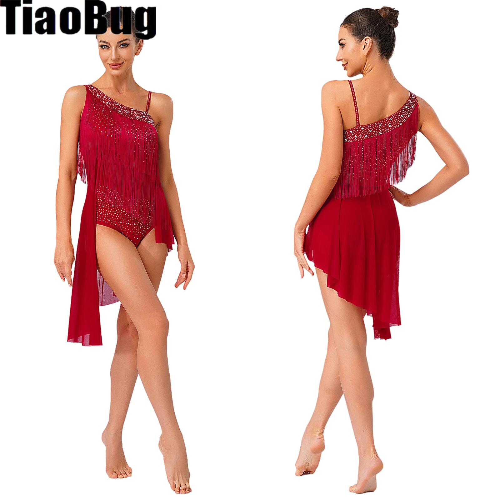 Frauen Quaste Latin Dance Trik – Rhinestone Banding Trim Bewertung und Preis